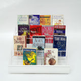 4Tier 18X16X14 Wire Display Rack Literature Greeting Card Magazine Book Tabletop 119361-WHITE