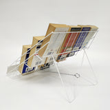 4Tier 18X16X14 Wire Display Rack Literature Greeting Card Magazine Book Tabletop 119361-WHITE