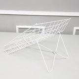 4Tier 18X16X14 Wire Display Rack Literature Greeting Card Magazine Book Tabletop 119361-WHITE