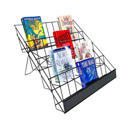 4-Tier 18X16X14" Wire Display Rack Literature Brochure CD Book Greeting Card 119361