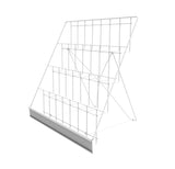 4 Tiered Wire Display Rack Literature Brochure Magazine Stand Book Tabletop Rack