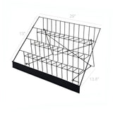 4 Tier 29 Wire Display Rack Literature Brochure Magazine Stand Book Tabletop