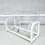 30x18x20" large Clear Acrylic Raffle Drum Metal Stand, Lucky Draw Ticket Box 119569