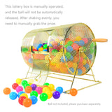 Metal Raffle Drum Spin Casino Bingo Lottery Party Lucky Draw Fundraiser Tombola 119570