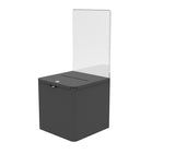 8.5x11 Acrylic Donation Box Locking Metal Ballot Box Collection Suggestion Box