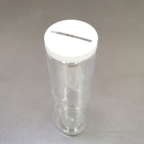 24 Clear Donation Can Fundraising Coin Plastic Jar 3.3x11.8" Fit 8.5x11 Graphics 119635-24PK