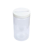 Plastic Donation Can, Holds 5.9 x 3.35 Graphics   Clear 119636