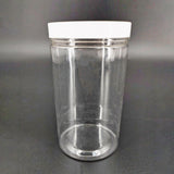 Plastic Donation Can, Holds 5.9 x 3.35 Graphics   Clear 119636