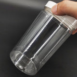 Plastic Donation Can, Holds 5.9 x 3.35 Graphics   Clear 119636