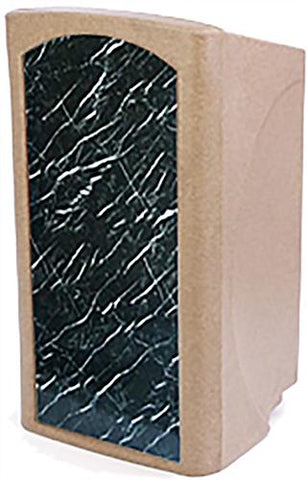 Outdoor Podium for Floor, Plastic   Beige with Marble Panel 119650
