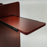 25X20X46" Multimedia Podium Wheels & Side Shelf Conference Church Pulpit Lectern 119694