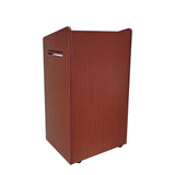 25X20X46" Multimedia Podium Wheels & Side Shelf Conference Church Pulpit Lectern 119694