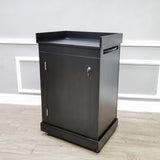 28X20X44" Mobile Multi-media Work Station Slide-Out Shelf Storage Cabinet 119699