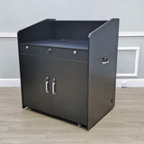 Black Pet Folding Dog Cat Crate Cage Kennel w/ Tray Carrier 11970 2