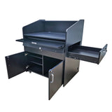 41 X30.3 X 48Multimedia Podium Pulpit Lectern Cabinet Keyboard Wheel Hostess Pre-order Only 119704