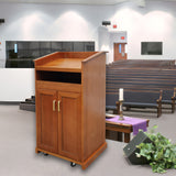 23.3X20.3X44.3" Podium with Sliding Drawer & Adjustable Shelf in Cabinet 119706