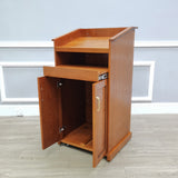 23.3X20.3X44.3" Podium with Sliding Drawer & Adjustable Shelf in Cabinet 119706