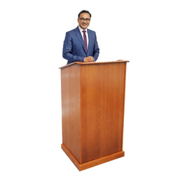 23.3X20.3X44.3" Podium with Sliding Drawer & Adjustable Shelf in Cabinet 119706