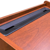 25x20x45.4  Mobile Podium Lectern Rolling Presentation Stand Cherry MDF 119709