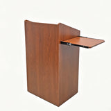 25x20x45.4  Mobile Podium Lectern Rolling Presentation Stand Cherry MDF 119709