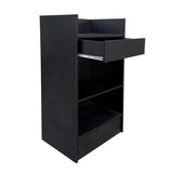 FixtureDisplays Black Cash Wrap Cash Register Stand w/ Adjustable Storage Shelf