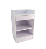 24 White Cash Wrap w/ Pull Out Drawer & Storage Shelf 119724