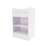 24 White Cash Wrap w/ Pull Out Drawer & Storage Shelf 119724
