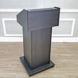 23x22x48" Black Wood Deluxe Podium Embassy Church Puplit Lectern Hostess Desk 119726