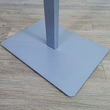 Acrylic Podium for Floor, Aluminum Pole & Base   Clear & Silver 119741