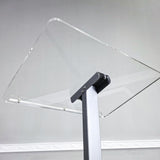Acrylic Podium for Floor, Aluminum Pole & Base   Clear & Silver 119741