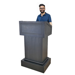 27X20X48" Deluxe Podium Pulpit Lectern Embassy Church Hostess Reception Wood 119742