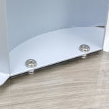 27X15X48" Acrylic Podium Metal Accent Church Pulpit Plexiglass Conference School 119756