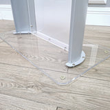 27X15X48" Acrylic Podium Metal Accent Church Pulpit Plexiglass Conference School 119756