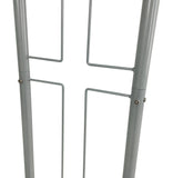 Podium for Floor, Cross Design, Steel & MDF   Silver 119759