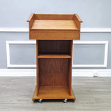 26.5x22.2x48" Deluxe Podium Official State Embassy Wood Podium Red Oak Solidwood 119767