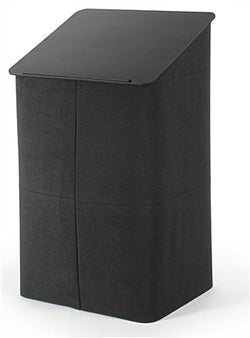 Portable Podium with Velcro Receptive Wraparound, 45 tall   Black 119792