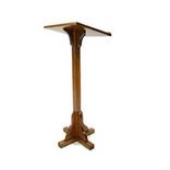 Wood Podium for Floor, Oak   Dark Stain 119805