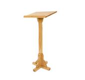 Wood Podium for Floor, Oak   Light Stain 119806