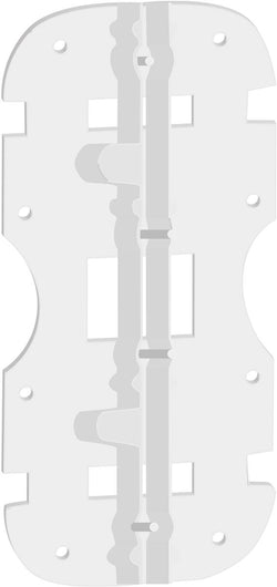 Flexible Sign Bracket for Corrugated Plastic Sheets, Wall Mounted   Clear 119817