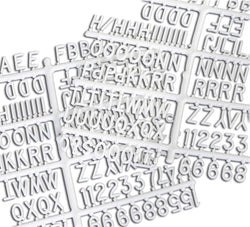 3 Letter Set   White 119818