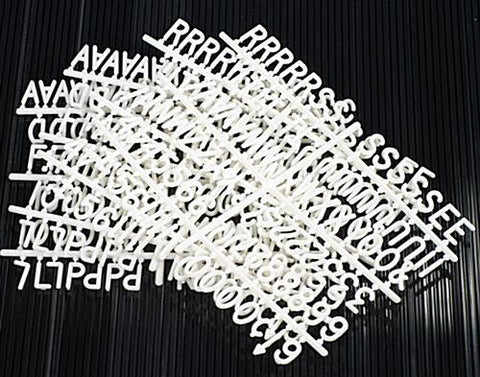 1 Letter Set   White 119819