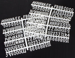 3/4 Letter Set, (2) Sheets   White 119820