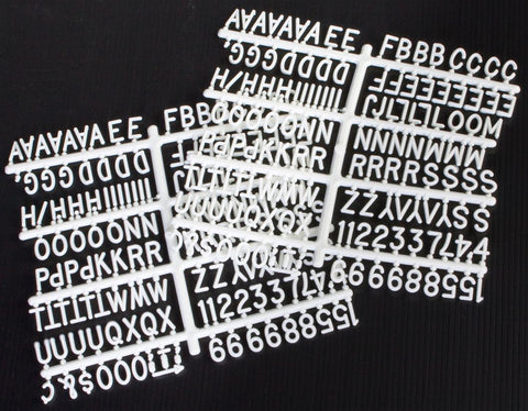 3/4 Letter Set, (2) Sheets   White 119820