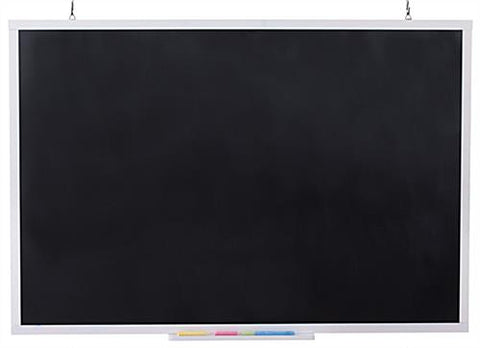 35 x 24 Write on Board with Chalk & Eraser   White Frame 119846