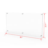 24X48 Acrylic Sign Blank Corporate Sign Blank Office Sign Holder Building Sign