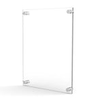 Clear Sign Name Holder Plexiglass 11X17 17x11 Wallmount Poster Frame Standoff 119884-11*17