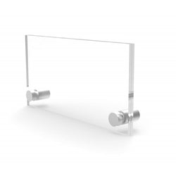 Clear Sign Name Holder Plexiglass 3X6 6x3 Wallmount Poster Frame Standoff