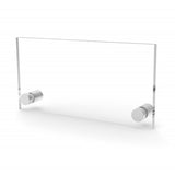 Clear Sign Name Holder Plexiglass 3X6 6x3 Wallmount Poster Frame Standoff