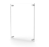Clear Sign Name Holder Plexiglass 8.5X11 11x8.5 Wallmount Poster Frame Standoff 119884-8.5*11
