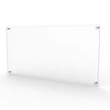 12 X 24 X 1.5"  Acrylic Sign Plate Corporate Identity, Fit Up to 10X22" Graphic 119887-12X24